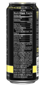Monster Energy Drink Can Back View PNG