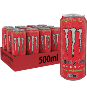 Red Monster Energy ultra Watermelon Pack Drink PNG