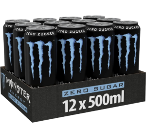 Monster Energy Zero Sugar Drink 12*500ml Pack PNG