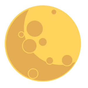 Yellow Full Moon clipart Png