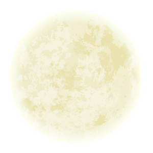 Yellow Glowing Full Moon clipart Png