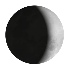 Waxing crescent Moon Png