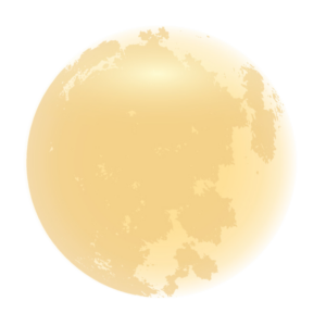 Yellow Glowing Full Moon clipart Png