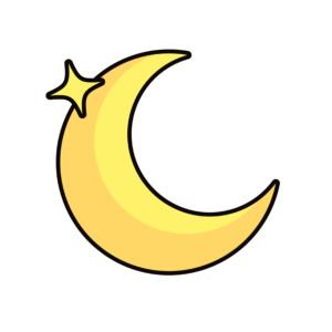 Yellow Moon clipart Png