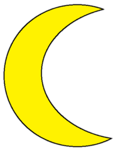 Yellow Moon Png Vector
