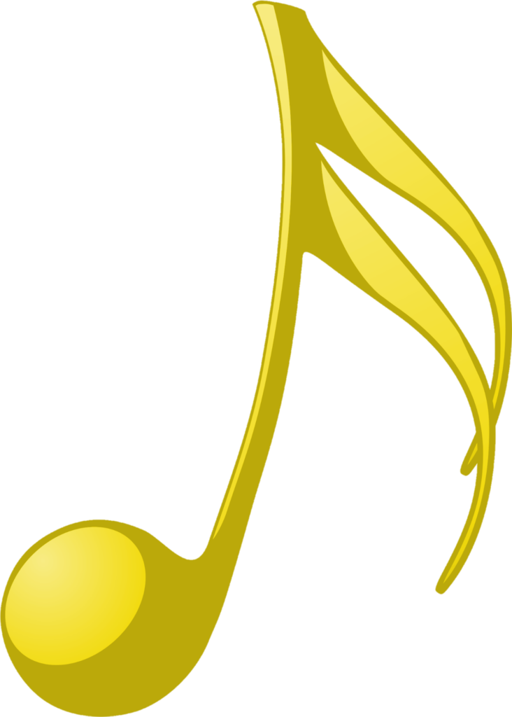 Golden Music Notes Png