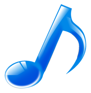 blue music notes png