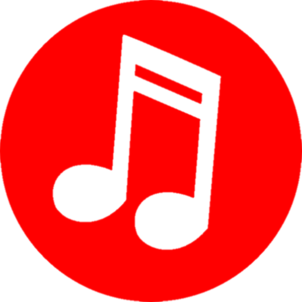 Red Music Notes Icon Png