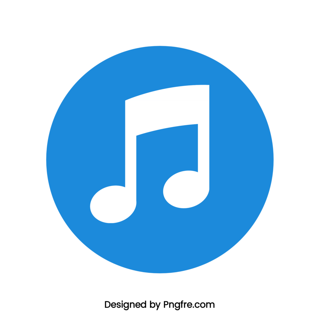Blue Circle Music Note Png