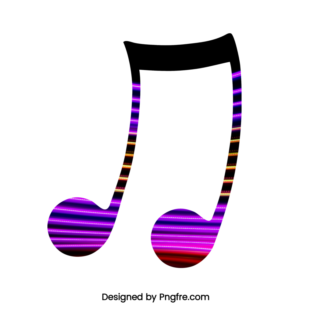 Neon Music Note Png