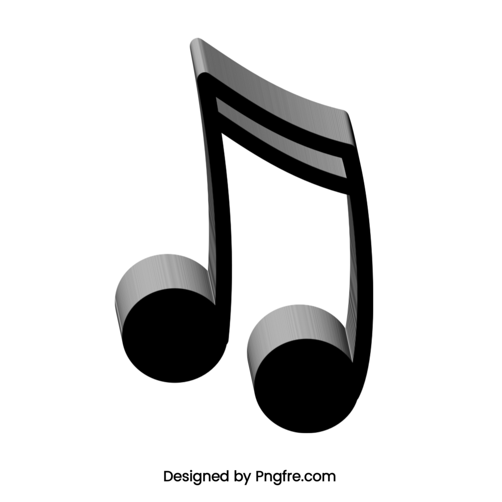 3D Music Note Png