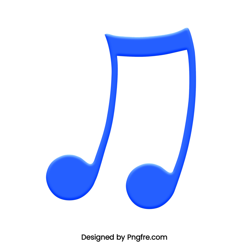 Blue Music Note Png