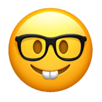 Nerd Emoji PNG image