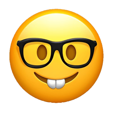 Nerd Emoji PNG