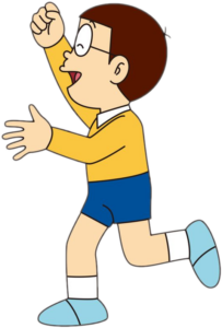 Running Nobita Png