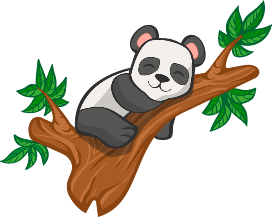 Sleeping Panda Png Clipart