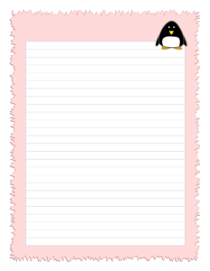Cute Lined Paper Clipart PNG