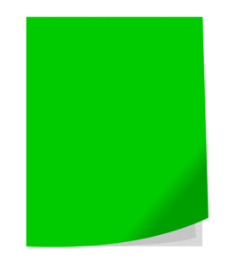 Green Paper PNG