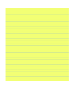 Lined Yellow Paper PNG