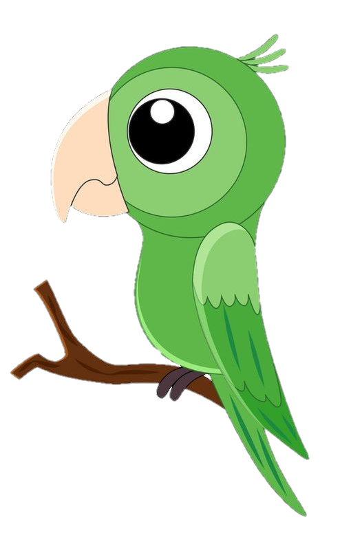 Green Parrot Png Clipart