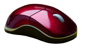 Red Computer Mouse PNG
