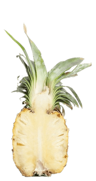 Cut Pineapple PNG Image