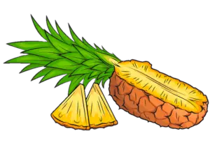 Half Pineapple Png Transparent 