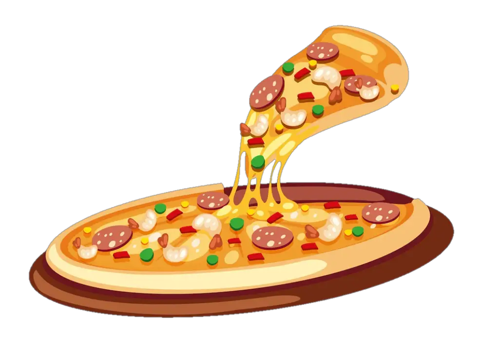 Transparent Pizza Png Vector