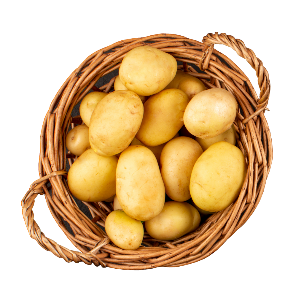 Potatoes in Basket Png