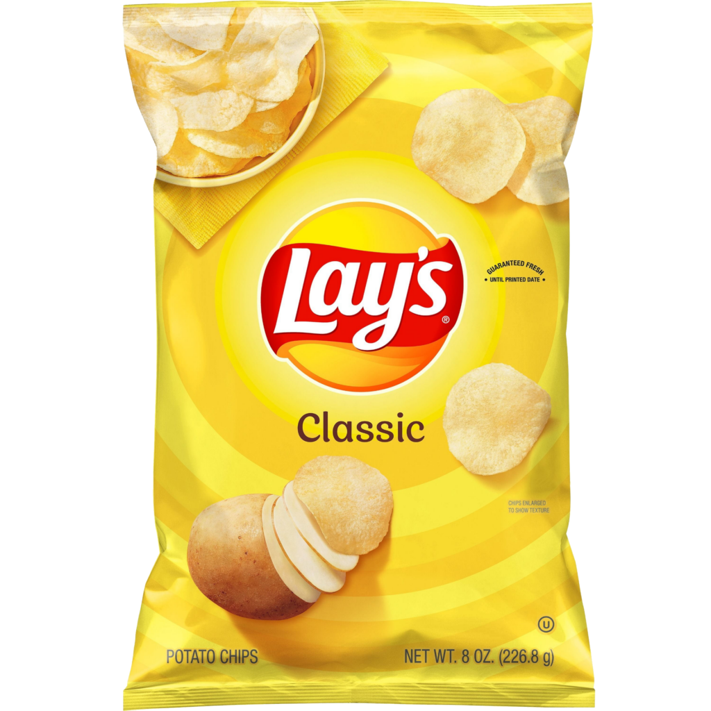 Lay's Potato Chips Classic Packet Png