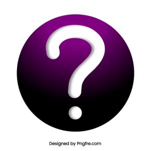Round Violet Question Mark Png