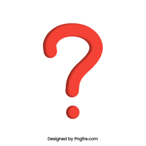 3D Red Question Mark Png