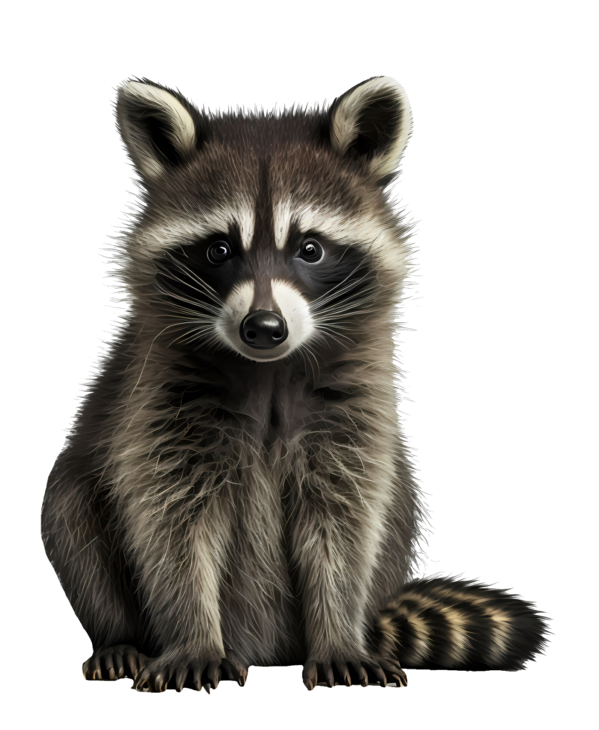 AI-generated Raccoon PNG