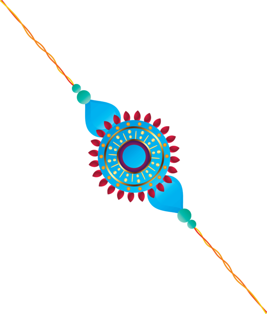 Blue Vector Rakhi Png