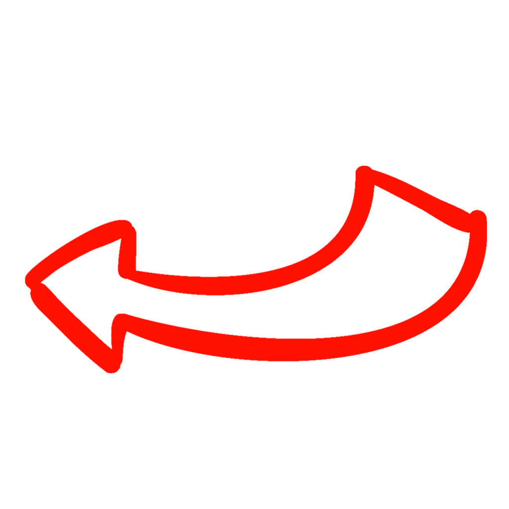 hand drawn red arrow png