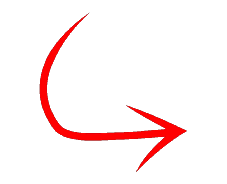 Drawn Red Arrow PNG