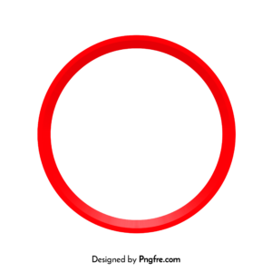 3D Red Circle Png