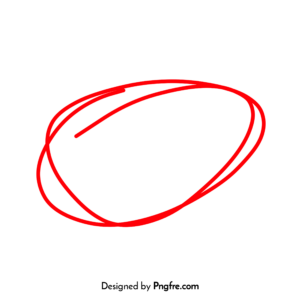 Hand Drawn Red Circle Png