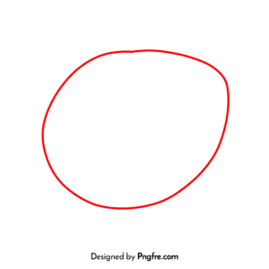 Hand Drawn Red Circle Png