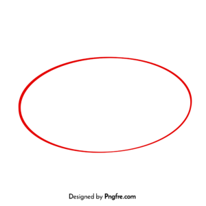 Oval Red Circle Outline Png