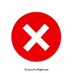 Cross Symbol Red Circle Png
