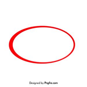 Oval Red Circle Outline Png
