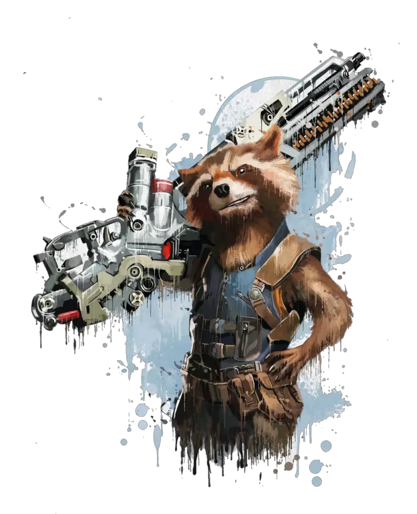 Rocket Raccoon Art Png