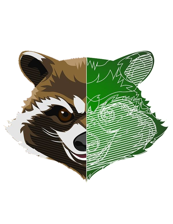 Rocket Raccoon face Logo Png