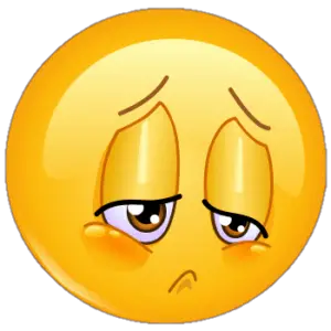 Female Sad Emoji Png