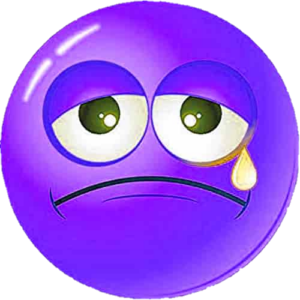 Purple Sad Emoji Png