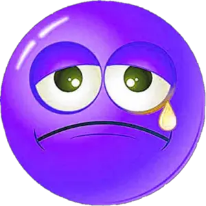 Purple Sad Emoji Png