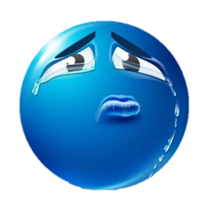 Blue Sad Emoji Png