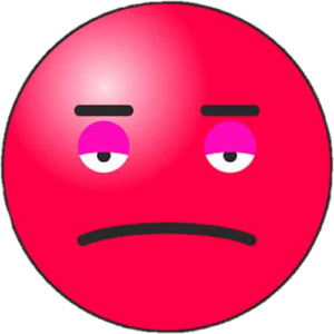 Red Sad Emoji Png