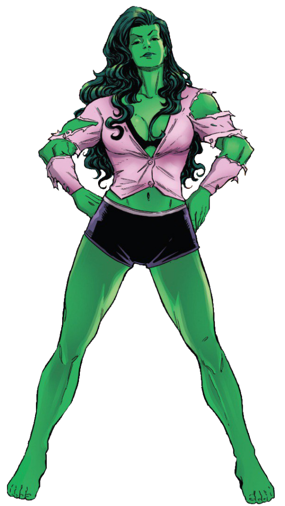 She-hulk Full Body Clipart Png